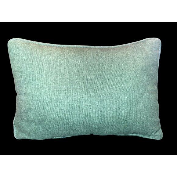 Vintage Happy Holidays Decorative Throw Pillow 12" X 9" Festive Tapestry Design - Picture 4 of 4